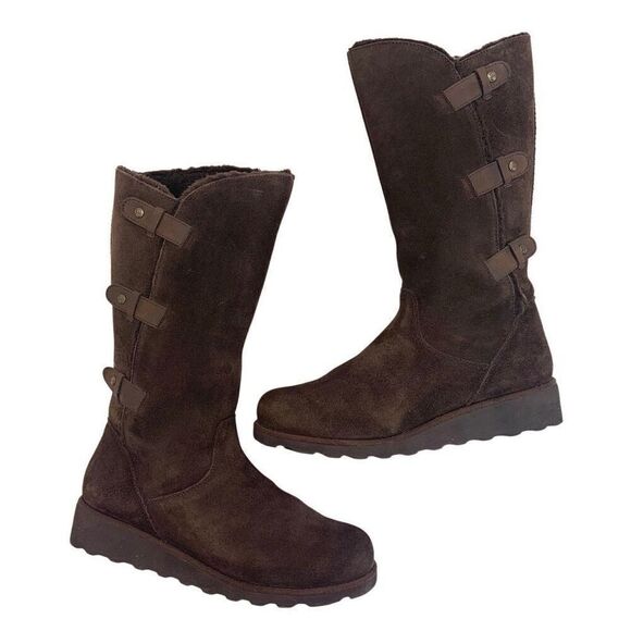BEARPAW Shearling Pull In Boots - Picture 1 of 11